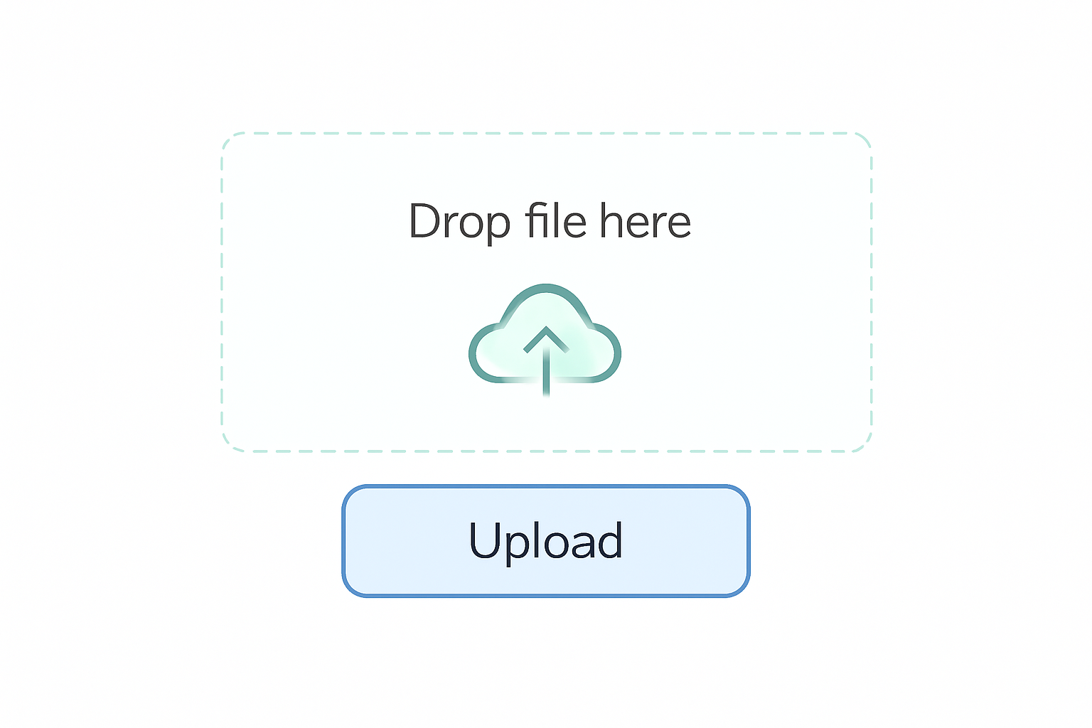 ファイルアップロードを表す簡易UI画像
