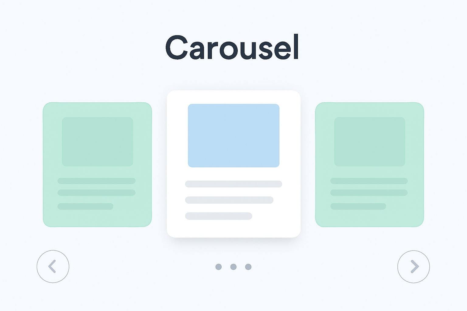 カルーセルを表す簡易UI画像