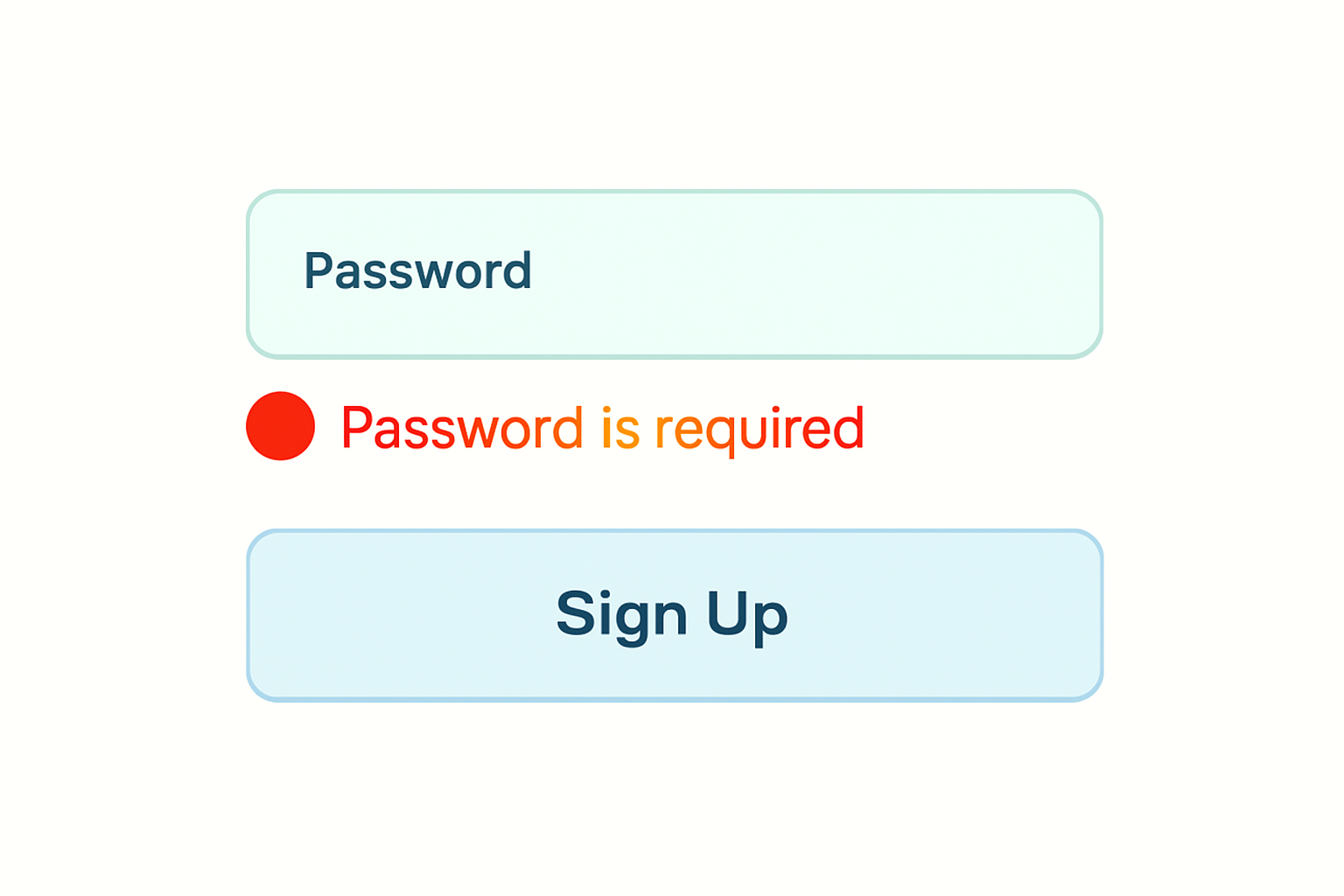 インラインバリデーションを表す簡易UI画像